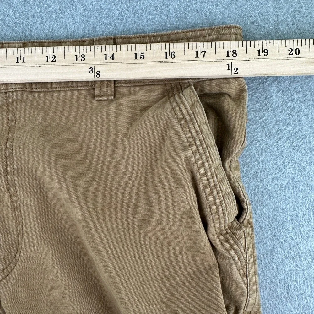 G.H. Bass Pants Mens 36x30 Tan Canvas Workwear Straight Leg